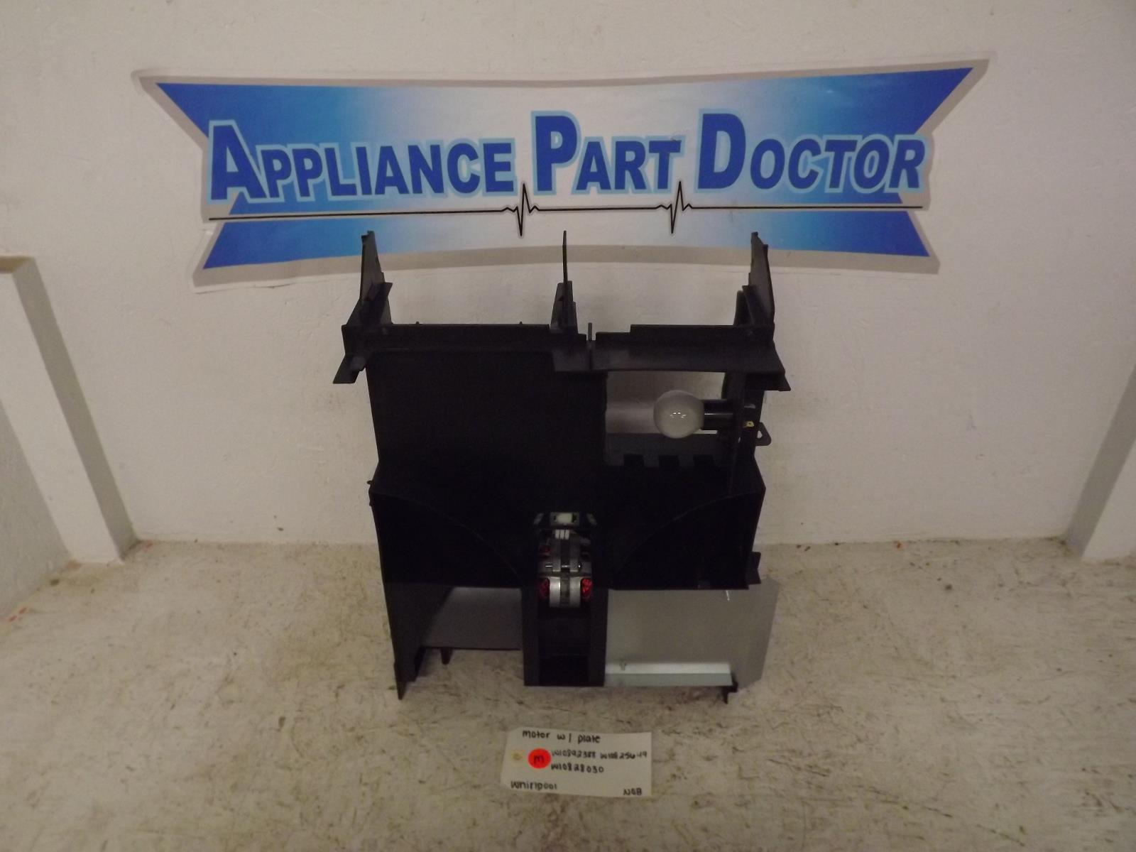 Whirlpool Microwave W10892388 W10825649 W10828030 Motor W/ Plate NOB Whirlpool Microwave W10892388 W10825649 W10828030 Motor W/ Plate NOB